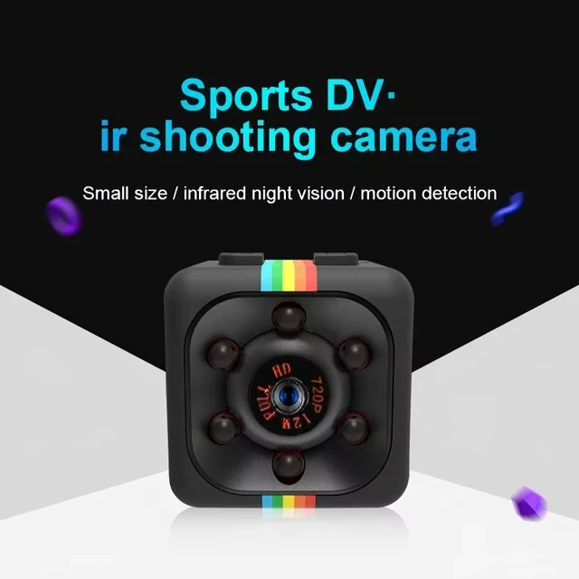 Lenovo Mini Camera 1080PHD Small Nanny Camera Video Voice DV Recorder Outdoor Sports Small Camera Consumer Electronic Smart Home 1