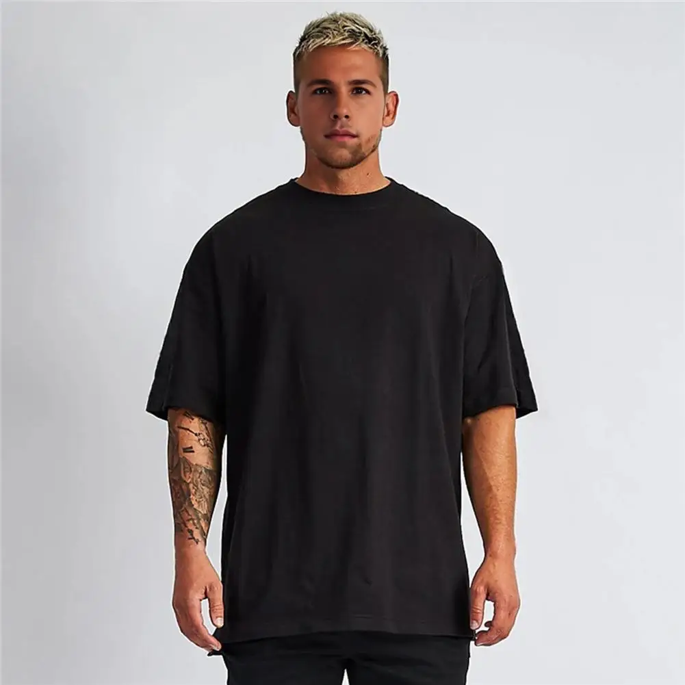 

Men Top Stylish Men's Summer O Neck Short Sleeve Pullover Soft Breathable Hop Streetwear T-shirt For Wear Sports Unisex Couple's