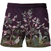 Summer Woods Peacock Short Pants Women Men 3D Printed Swimsuit Swim Trunks Beach Shorts Skateboard Sport Cool Gym Ice Shorts 6