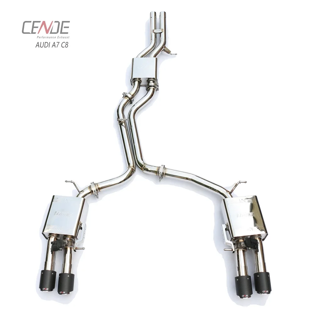 

CENDE Stainless Catback Exhaust System with valve for Audi A7 C8 Exhaust 1.8T 2.0 3.0T