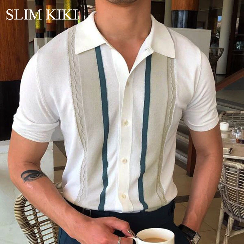 Polo corta a para camisas de Golf de Punto ligero, blusas deportivas