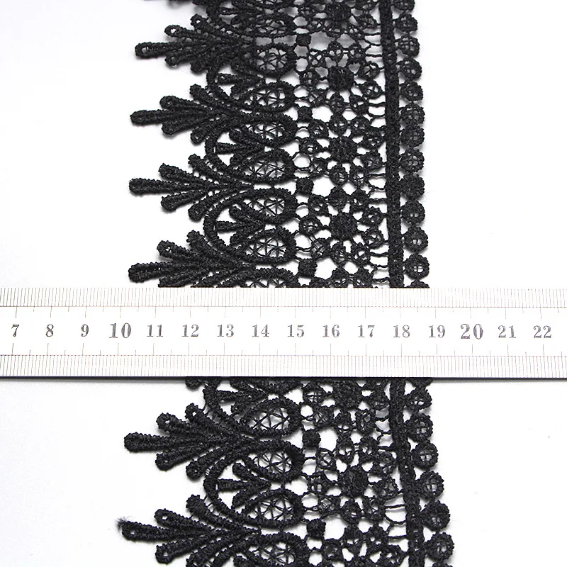 1 Yard Lace Ribbon 90MM Lace Trim DIY Embroidered For Sewing Decoration African Fabric