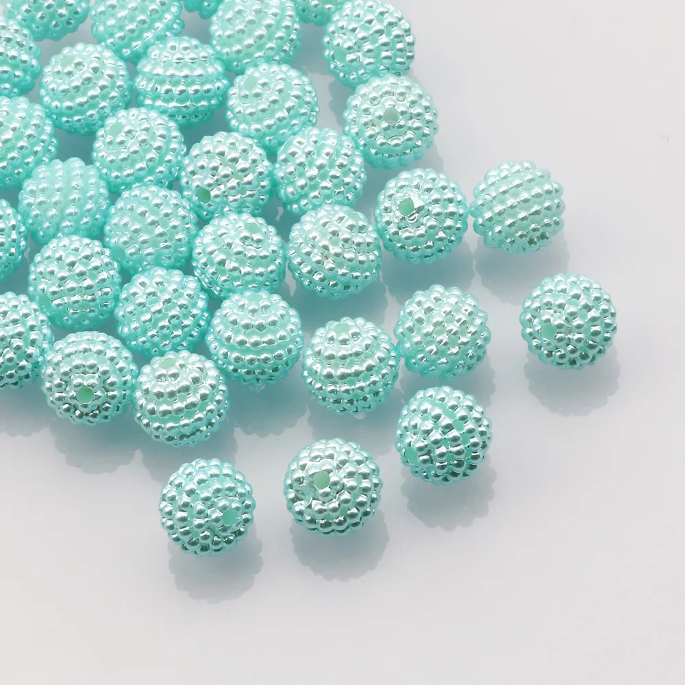 Description Picture 4 of item50pcs/lot 10mm Mixed Color Bayberry Acrylic Beads Round Loose Beads For Craft Making DIY Garment Clothing Needlework Supplies