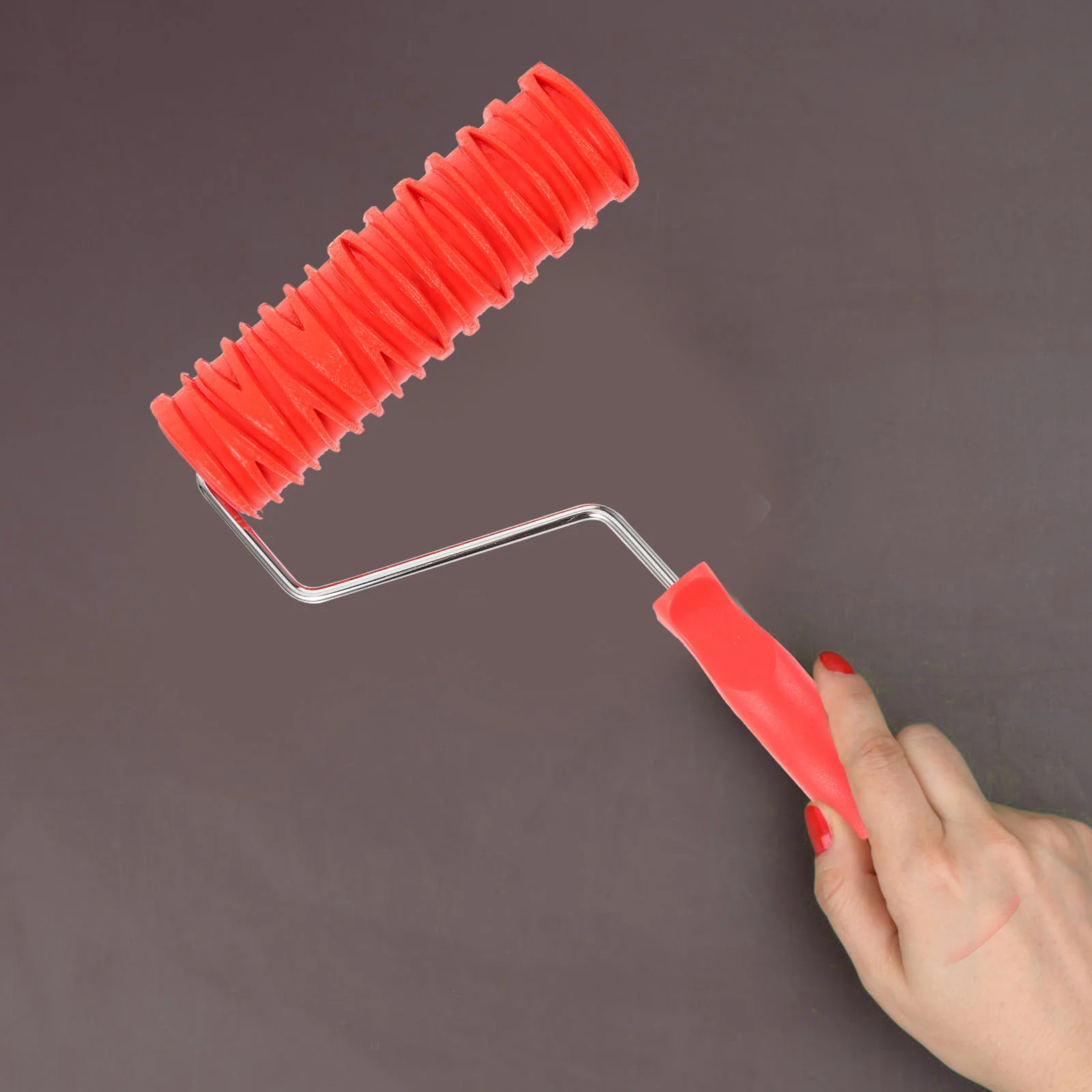 

Paint Embossing Roller Textured DIY Patterned Wall Decor Decoration Rubber with Handle Membrane Embossed Drywall Grain