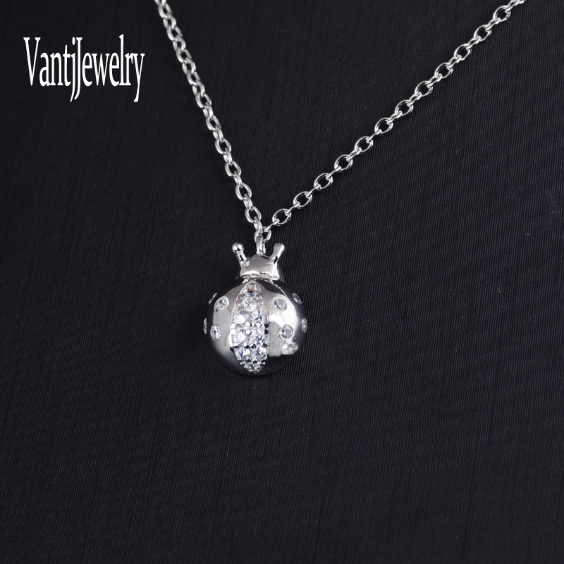 

Real Moissanite Necklace 925 Sterling Silver Pass Diamond Test Beetle Pendant for Women Wedding Party Jewelry Gift