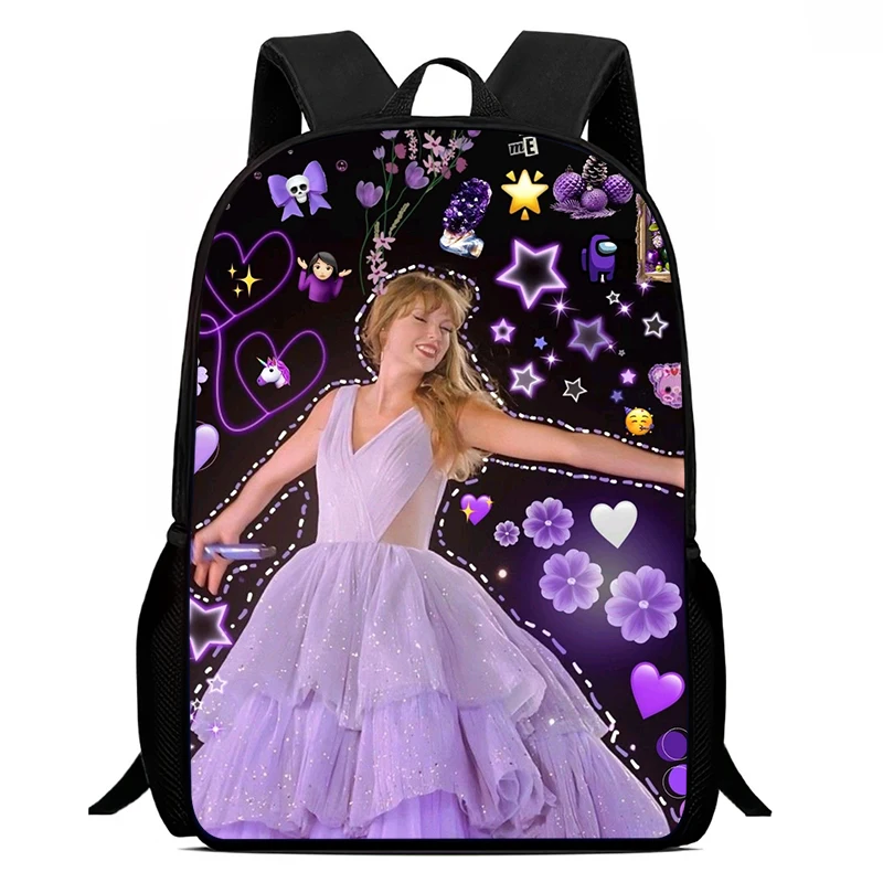 Swifts Cartoon Prints School Bag for Primary Backpack Large Anime School Bags for Boy Girl,Durable Kid Bag T-taylors 3