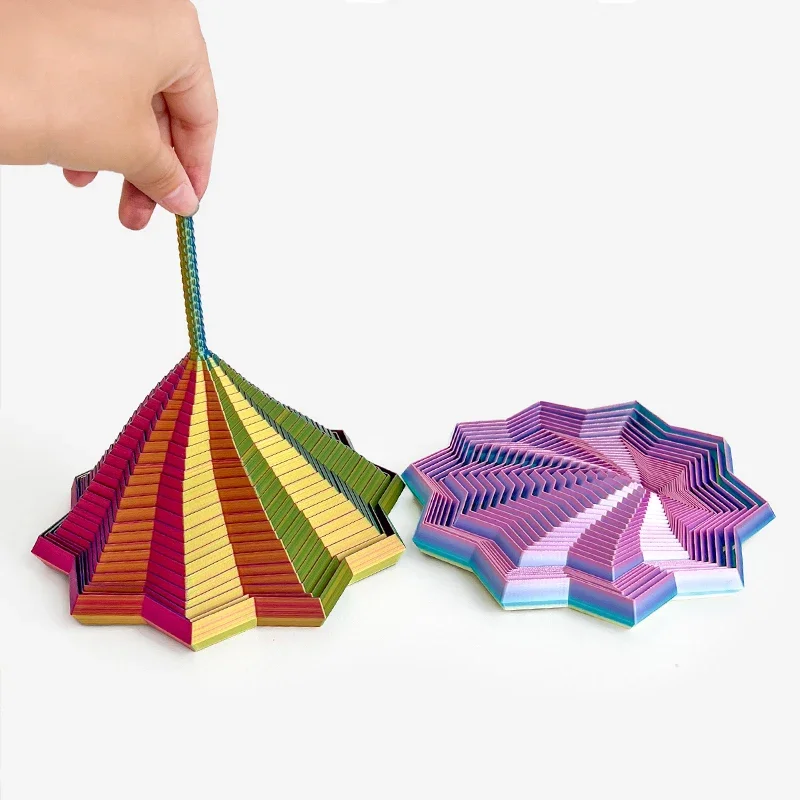 Modèle d'étoile sensorielle élargie, impression 3D, Illusion visuelle, hexagone tourbillonnant, ornements en spirale, jeu de société anti-Stress