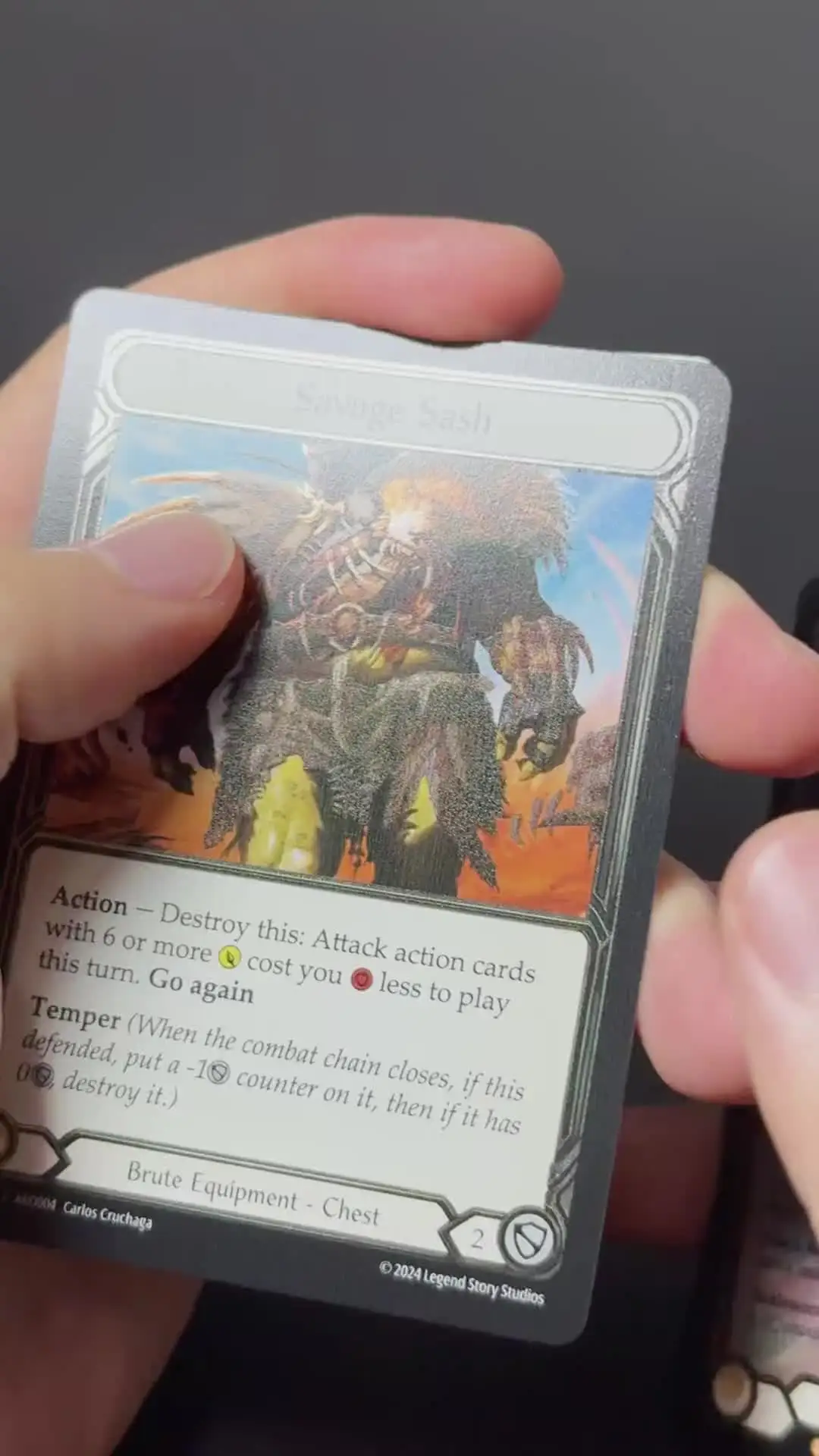 Cold Foil FAB Proxy entertainment Game Collection Cards Felling of