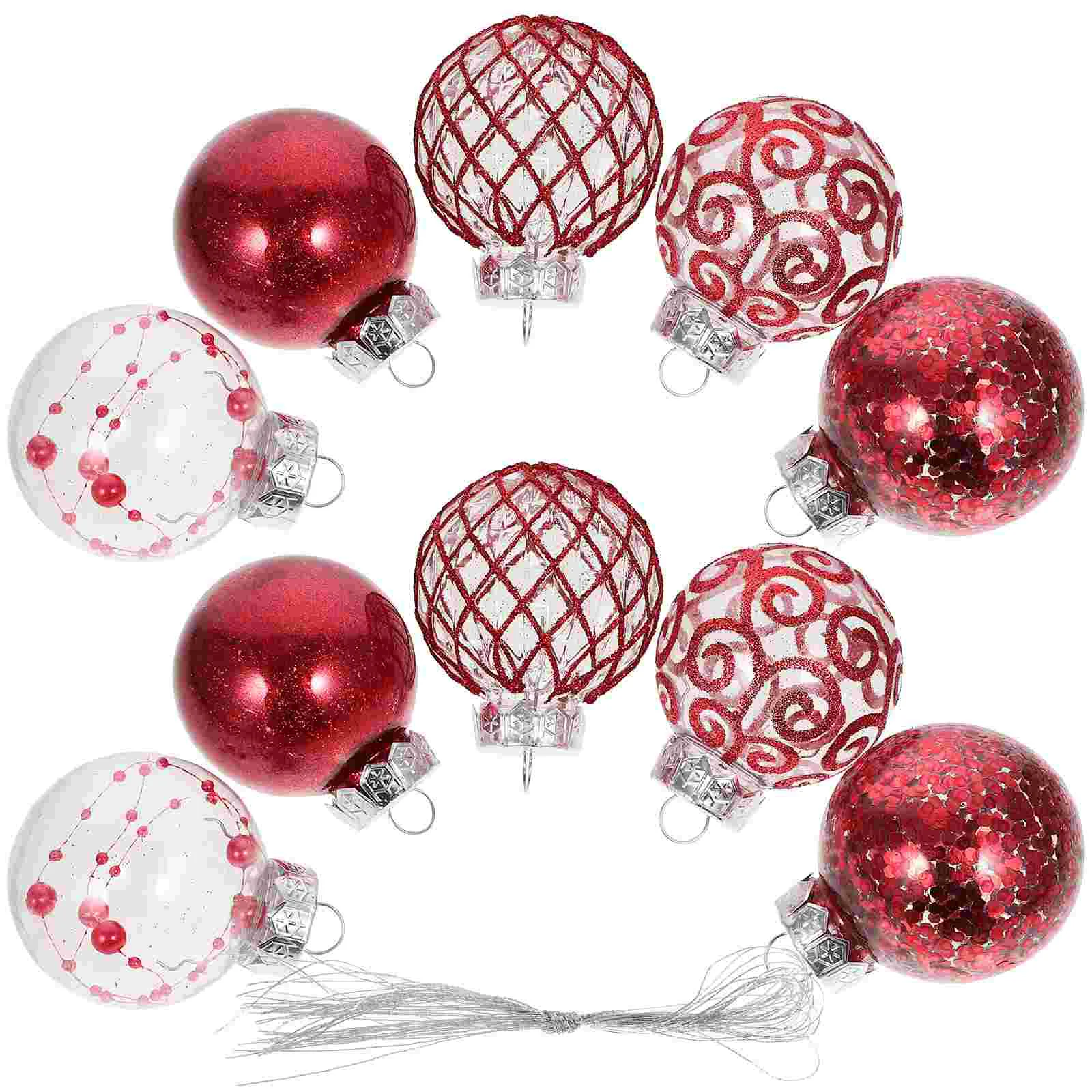 

Christmas Balls Glitter Bauble Ornaments Christmas Tree Hanging Pendent New Year Party Decorations Navidad