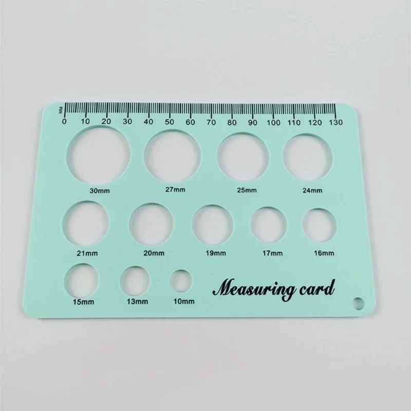 Silicone Nipple Measuring Card Breast Flange Circle Ruler Sizing Tool Efficient Breast Feeding Supplies Accessories