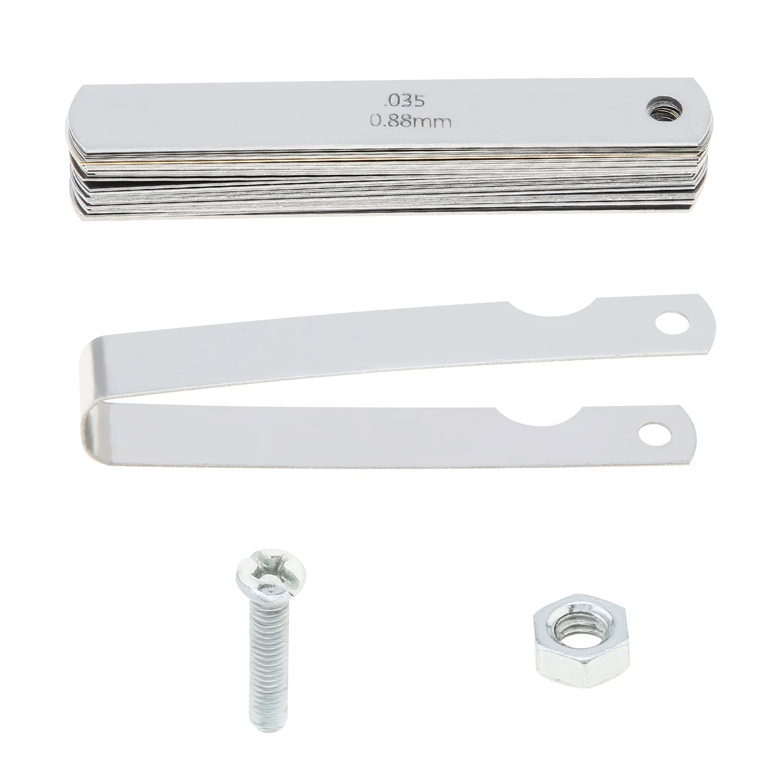 32 Blades Feeler Gauge Metric Gap Filler Gauge 0.04-0.88mm Stainless Steel High Precision Thickness Measurement Tool feeler gauge