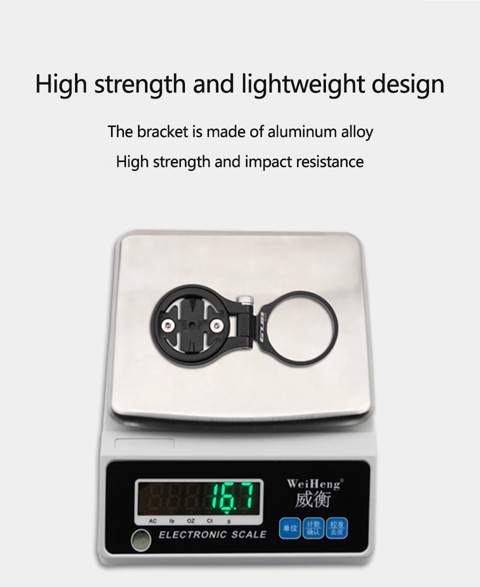 Description Picture 4 of itemGUB 639 Bike Computer Stem Top Cap Mount Bicycle Computer Angle Adjustable Holder Compatible for Garmin Edge Wahoo Bryton Cateye