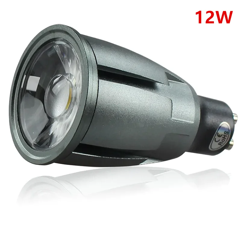 1-10X New arrivel GU10 COB dimmable 6W 9W 12W 12V 85~265V GU10 LED Bulbs Spotlight S8c9a38b12f924c4987e266eb2c905aa2t