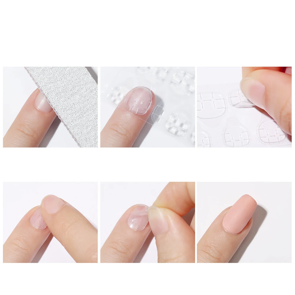 20 Sheets 480pcs Double Sided Adhesive Glue Sticker Sticky Tape Nail Glue For Fake Designs False Nails Art Tips Acrylic Manicure 5