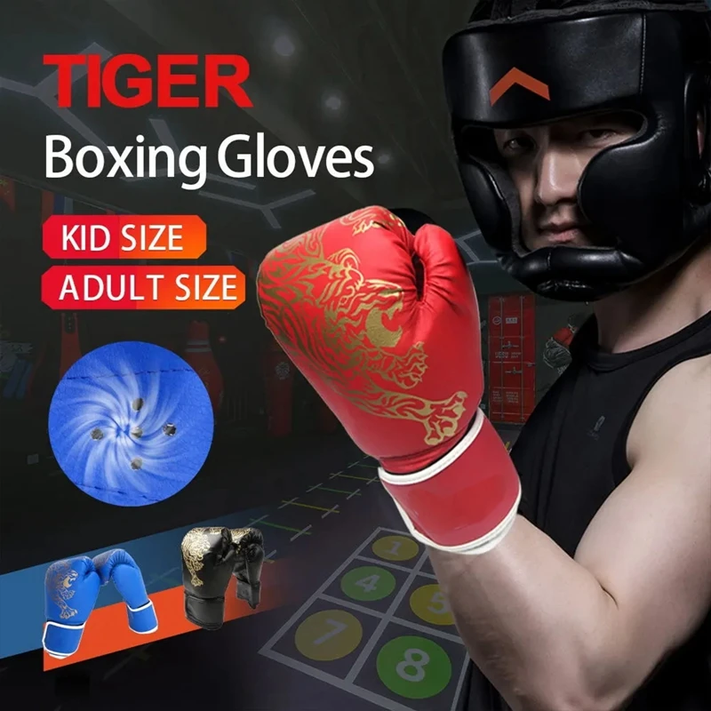 Gants d'entraînement de boxe pour adultes, mitaines de gastronomie, MMA, Muay Thai, Skip Gufamililate, gants de poinçonnage professionnels, exercice, 1 paire