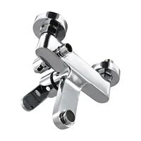 1 ชิ้นห้องน้ําก๊อกน้ําทองเหลืองแตะร้อนและเย็นห้องน้ําผสมวาล์วผสมอ่างอาบน้ําก๊อกน้ําก๊อกน้ําชุด 5