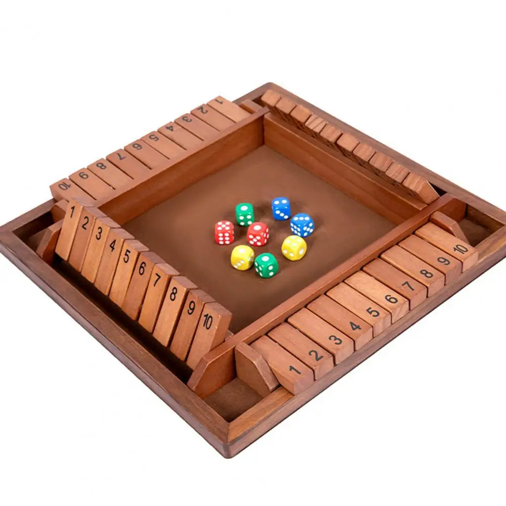 

Board Game for Learning Math Skills Wooden Math Game with Dice for Family Fun Learning for Kids for Christmas for Children
