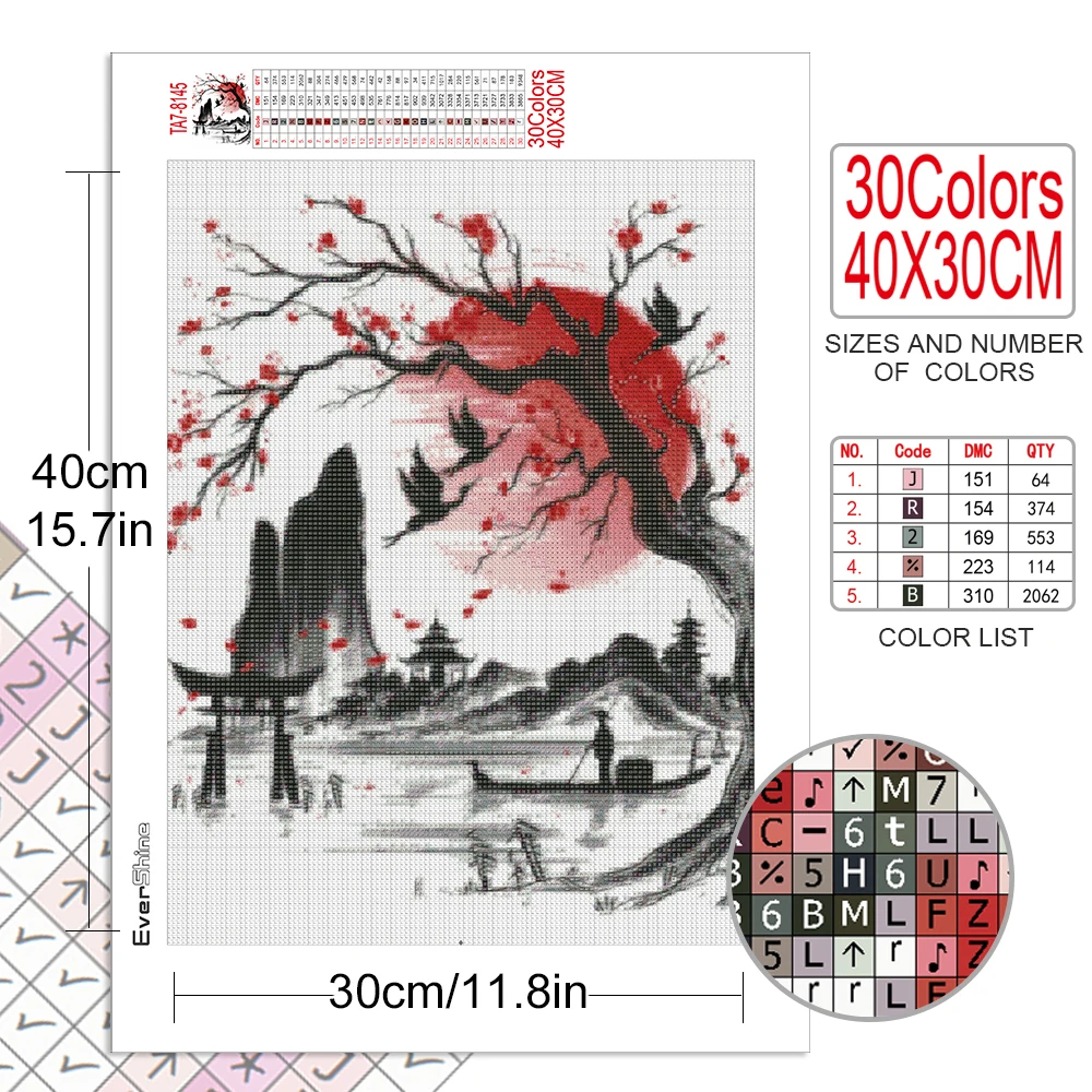 Diamond Painting Japanese Full Square Diamond Embroidery Portrait Mosaic Picture Cross Stitch Art Home Decor