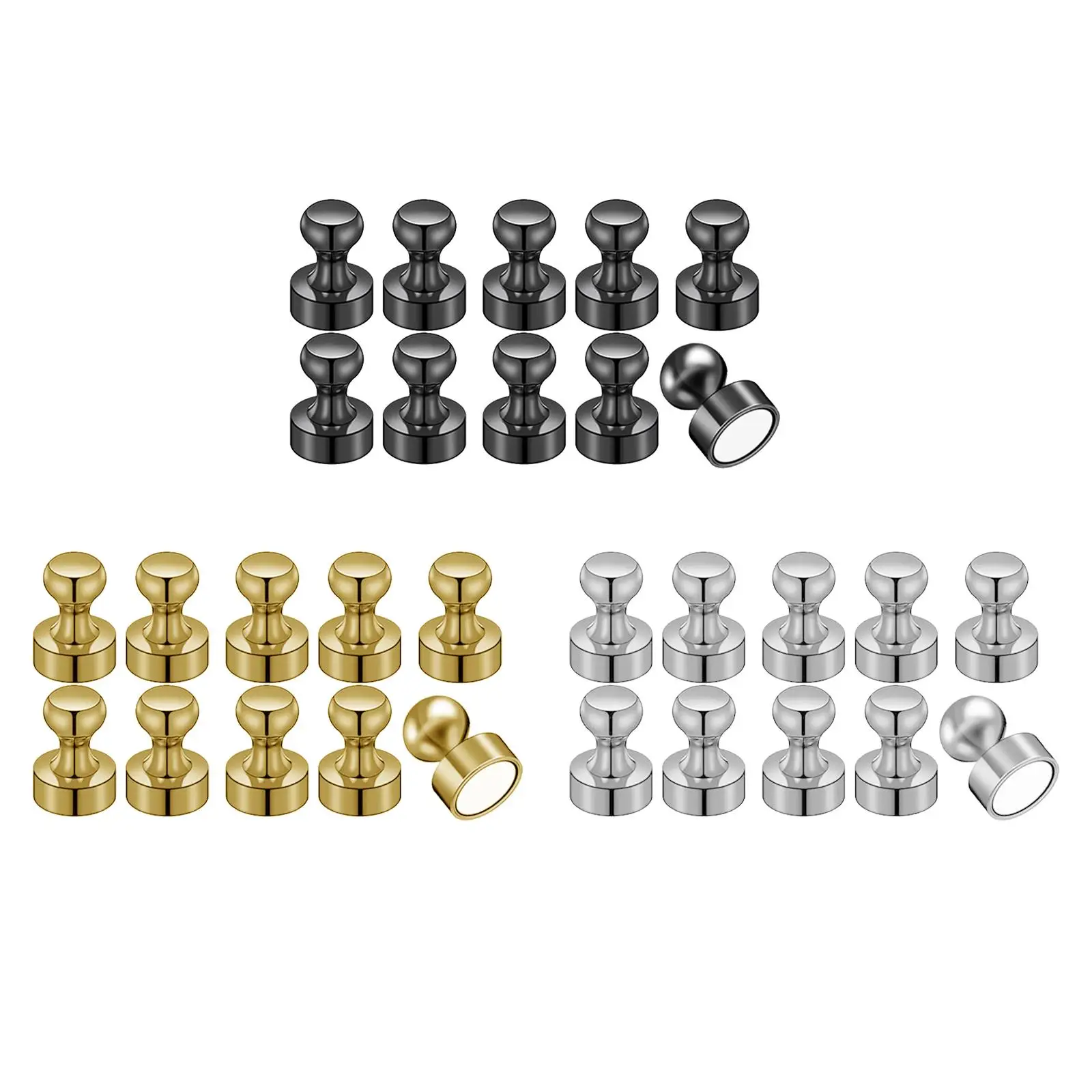 

10 Pieces Whiteboard Magnets Multifunctional Portable Fridge Magnet Thumb Tack for Metal Surface Kitchen Refrigerator Whiteboard