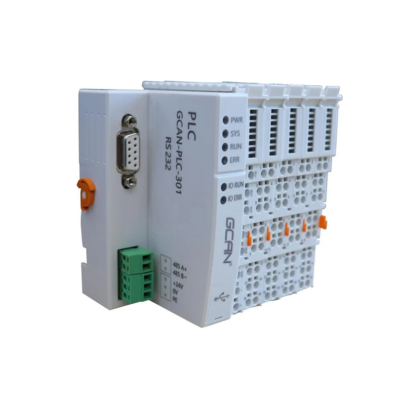 Combined PLC Programmable Logic Controllers with CAN Bus Functionality for Analog Closed-Loop Control Systems