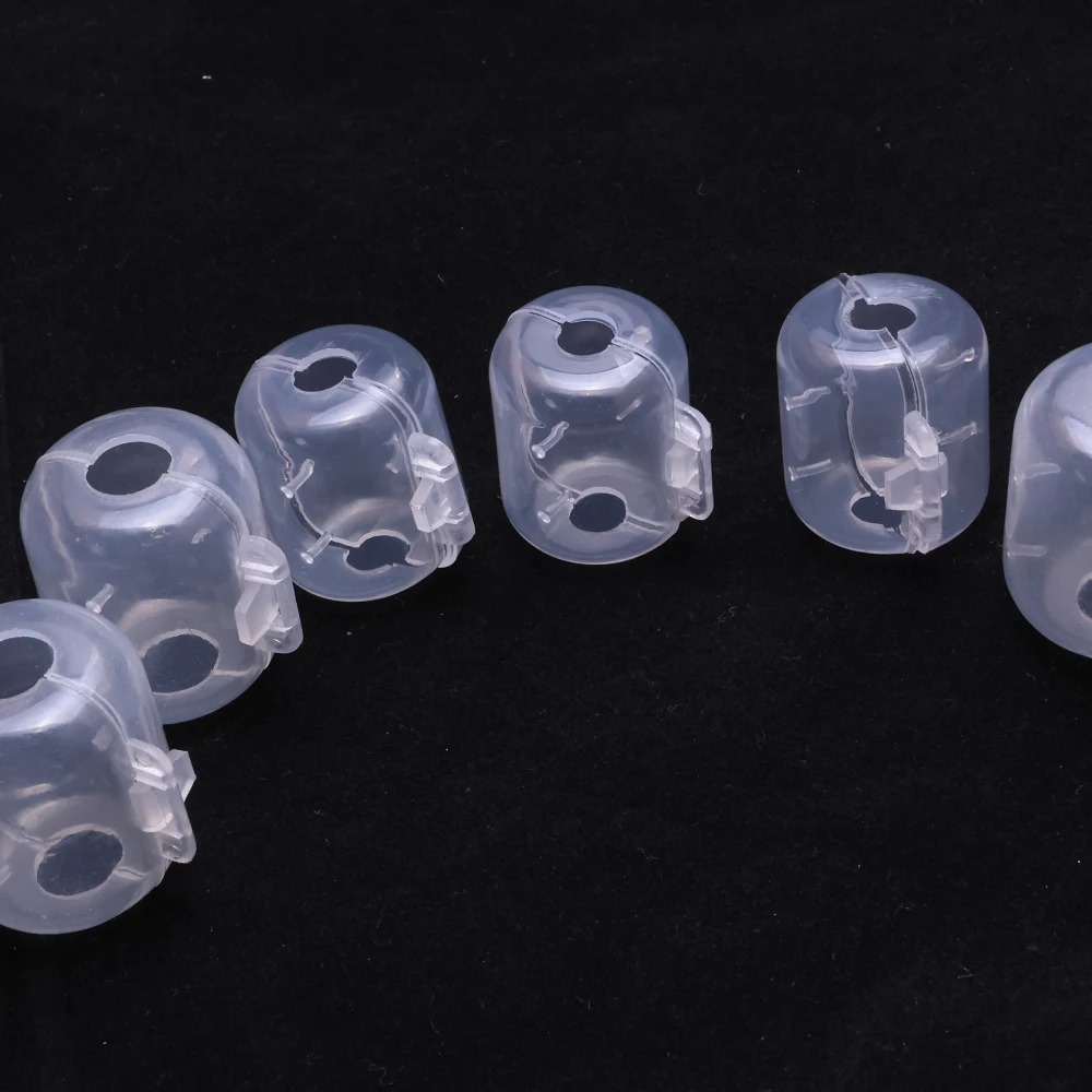 30 coques protectrices hameçons calmar : manchons isolation gros poissons, protection crevettes bois