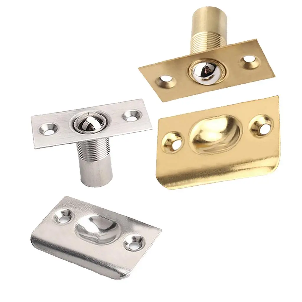 Adjustable Screw Spring Roller Copper Ball Catch Set Cabinet Door Latch