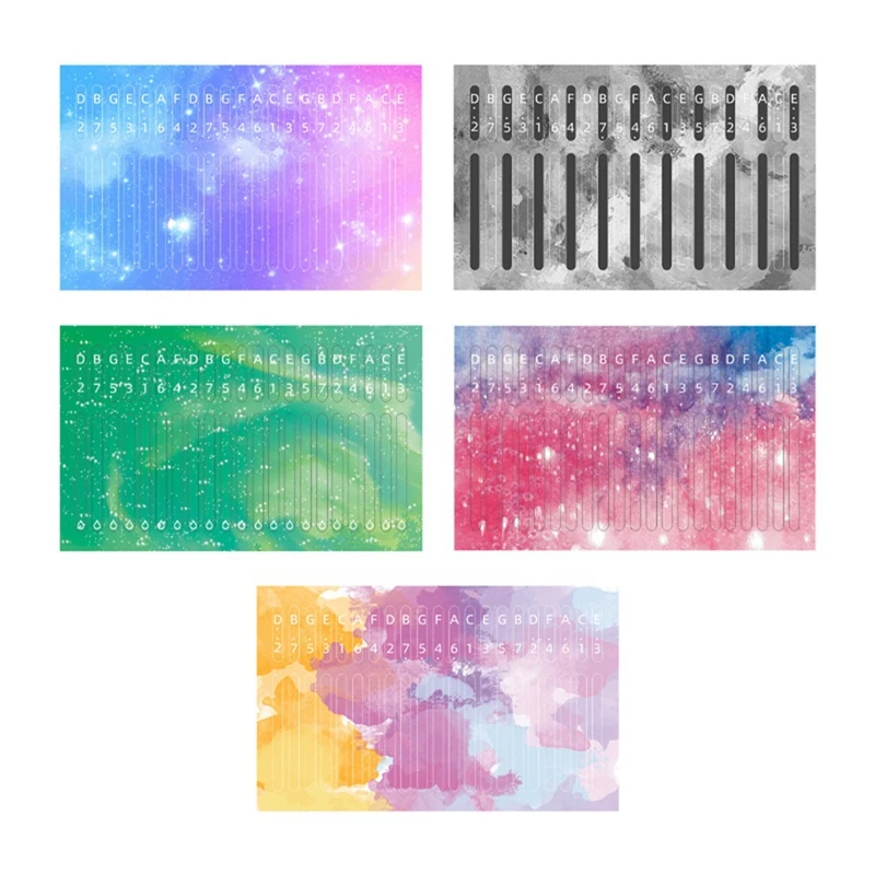 

5Pcs Kalimba 21 Keys Sticker Thumb Piano Decals Keyboard Instruments Accessories For Beginner Learner
