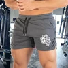Wolf Head Men's Leisure Sports Shorts Elastic Beach Shorts Running Gym Sports New Three Quarter Pants Summer Fashion M-3XL 4