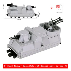 City Military Tank Destroyer Armored Vehicle Artillery Train Building Blocks - High - Tech DIY Toy Set (Artillery Vehicle)