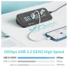 PHIXERO USB 3.2 Docking Station Hub Type C 10Gbps Splitter Switch Dock Multi Port Socket USB-A Gen2 for Surface Mac Laptop 3.0 3