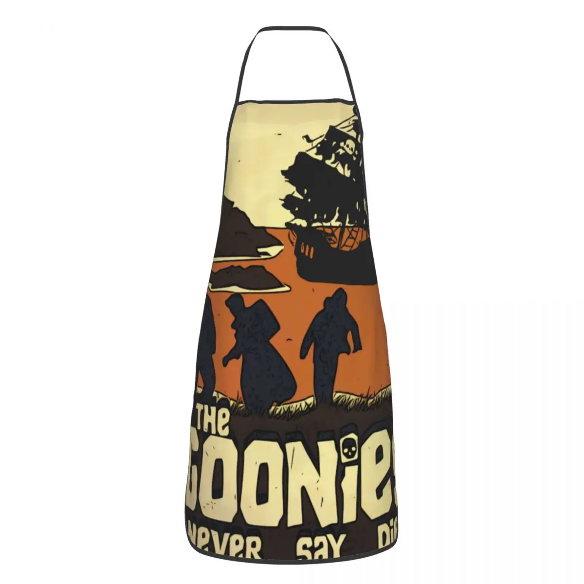

The Goonies Movie Poster Polyester Apron 52*72cm Kitchen Grill Bib Tablier Home Cleaning Gardening Pinafore for Manicurist