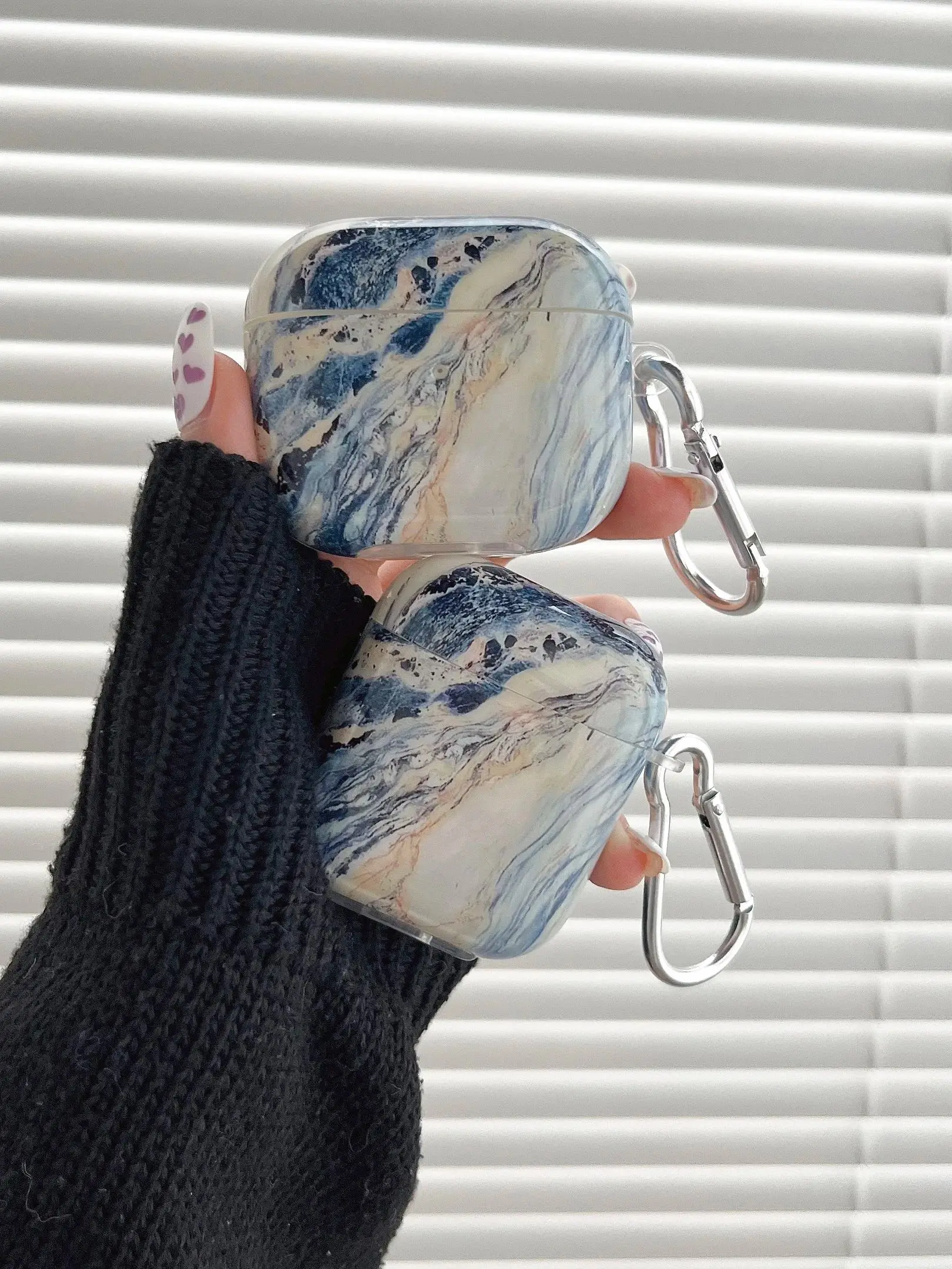 TPU Marble Painting Earphone Cover for AirPods