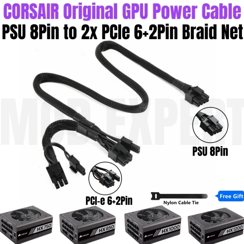 Original CORSAIR HX1200 HX1000 HX850 HX750 PLATINUM PCIe