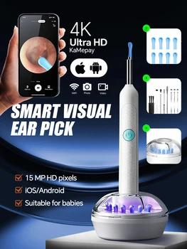 2025 New upgrade Visual Ear Wax Cleaner Camera Safe Earwax Removal Endoscope with 5M Camera Ear Cleaning Tools Ear Care