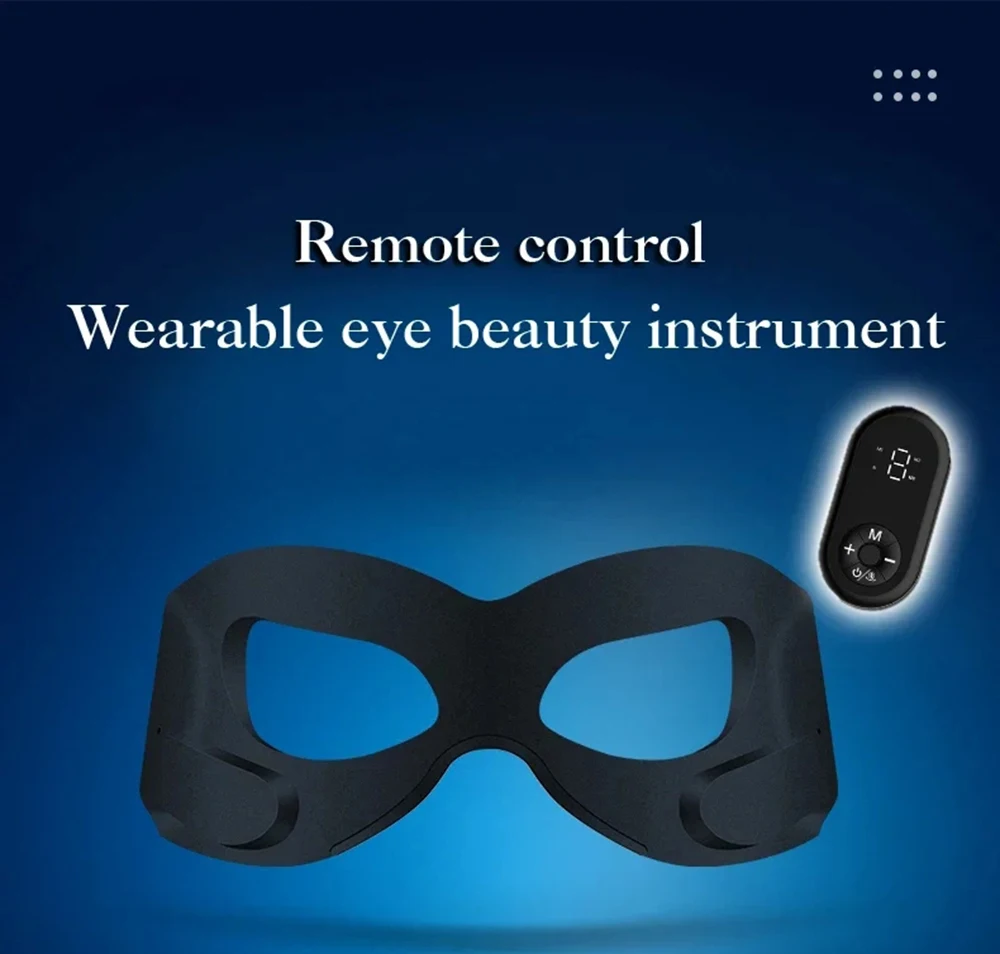 Microcurrent Hot Compress Ems Eye Massager Dark Circle Removal Massage Beautiful Eyes Anti Wrinkles Facial Eye Heated Massager