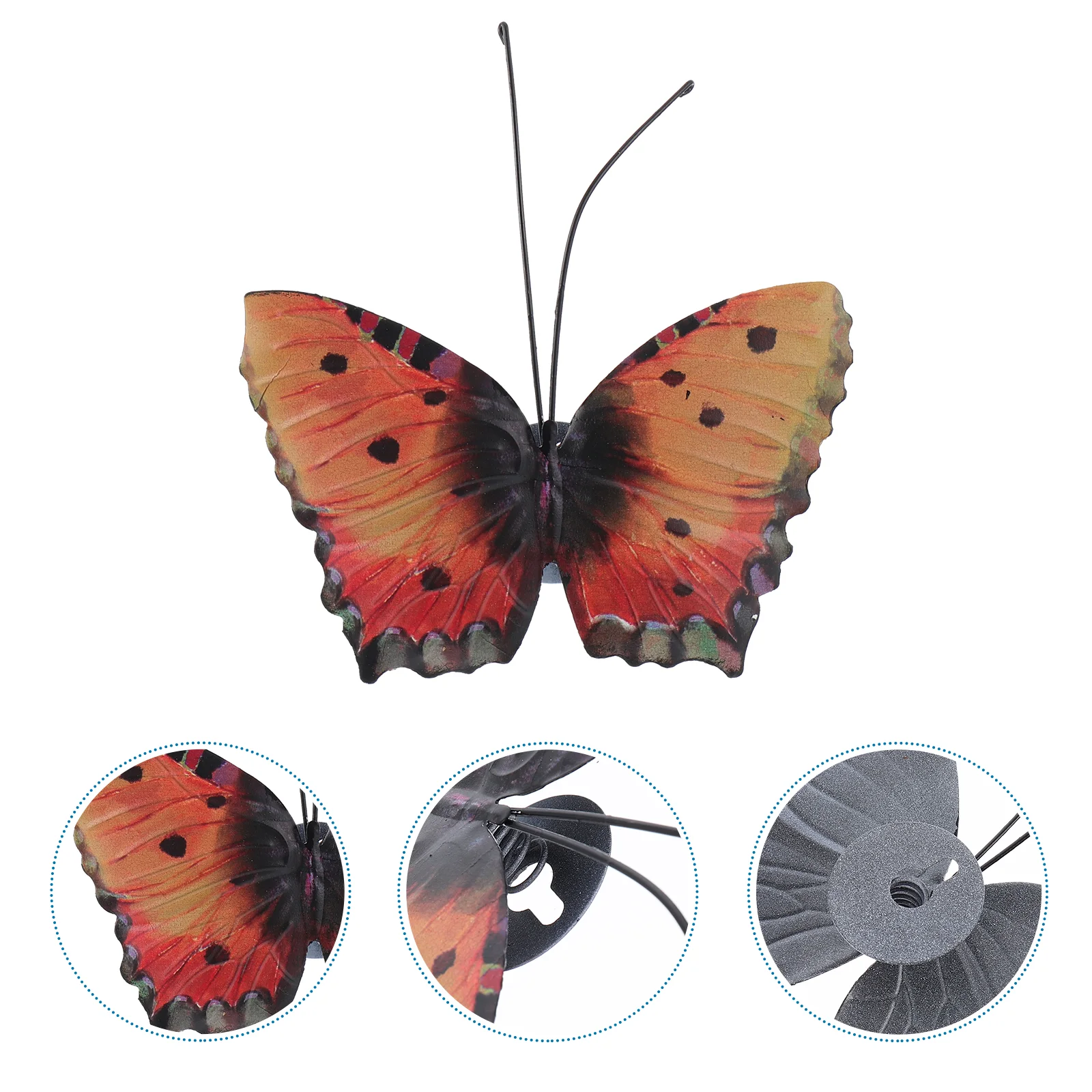 

Pastoral Iron Butterfly Wall Decoration Three-dimensional Ornaments Pendant
