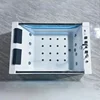 Double Luxury Bathtub, Family Acrylic Sea View Glass Massage Bathtub, Constant Temperature Heating 1.8 Meters 6