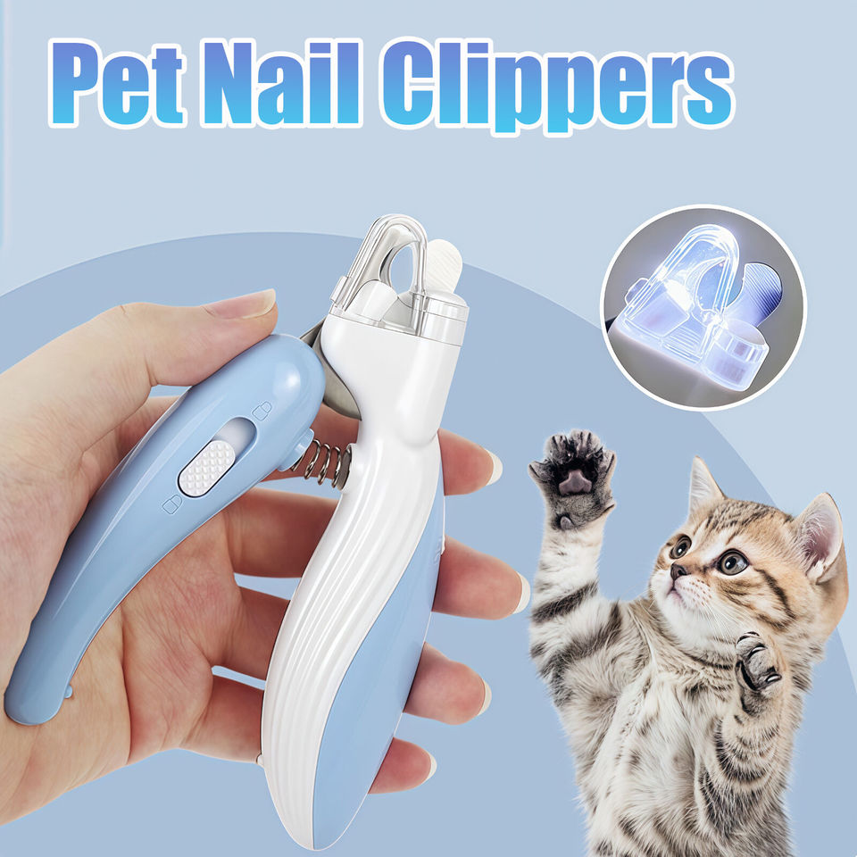 Professional Pet Nail Clippers With Led Light Pet Claw Grooming Scissors For Dogs Cats Small Animals Paw Nail Trimmer Pet Supply