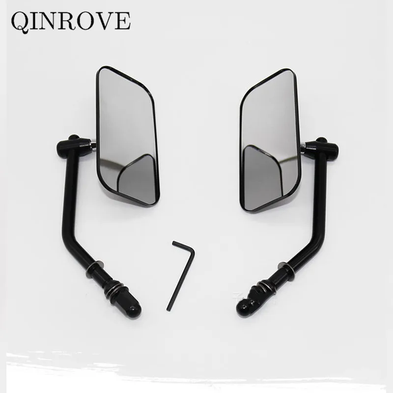 

Мотоциклетное заднее зеркало из алюминиевого сплава для Harley Davidson XL883 XL1200 Softail Sportster Cross Bones Dyna, квадратное боковое зеркало