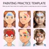 Painting practice Template Non toxic and washable Reusable Face Paint Exercise board for Body Art Painting Halloween Party 1