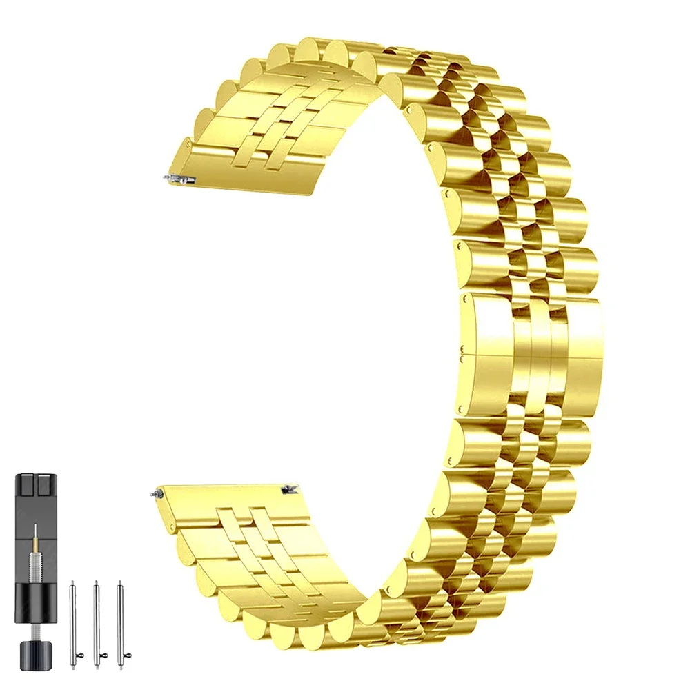Stainless Steel Replacement Watch Strap - 20mm/22mm Bracelet Band