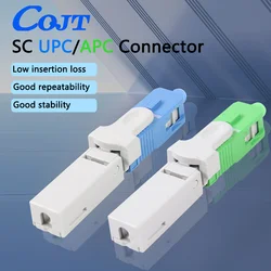 FTTH SC APC Optical Fiber Quick Connector SC UPC FTTH Fiber Optic Fast Connector Embedded Type ESC250D SC Connector