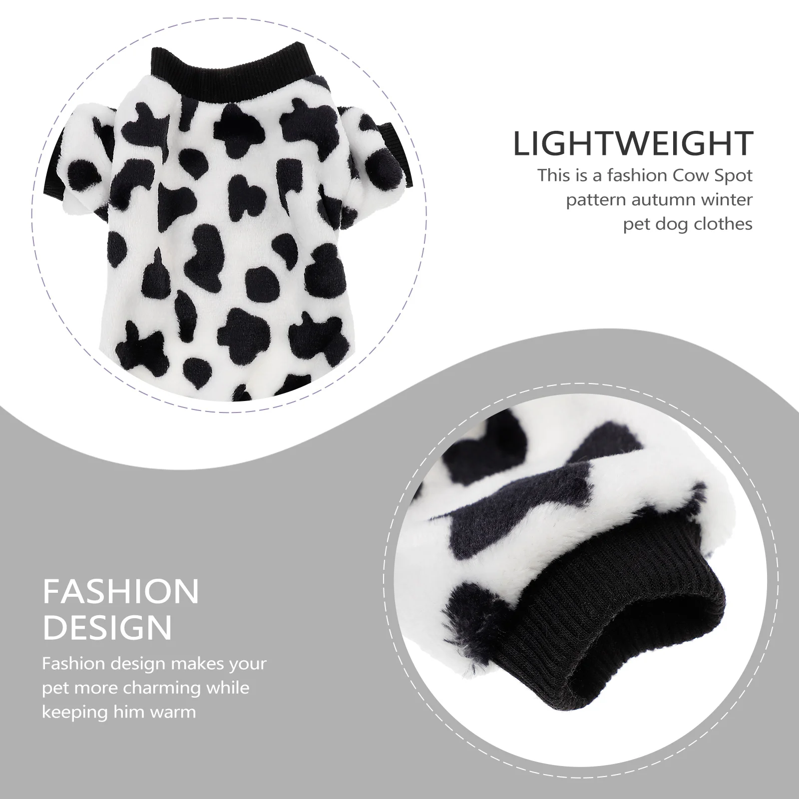 

Clothes- Cows Plush, Cotton Puppy, Autumn Winter Clothes Coat Clothes Small Coat