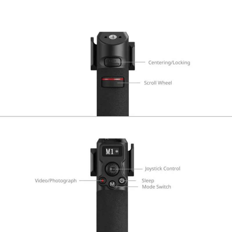스몰리그 포커스 컨트롤 핸들 / DJI RS 2 / RS 3 Pro / RS 4 / RS 4 Pro 스테빌라이저용 듀얼 핸들 (녹화 조이스틱 조작용)