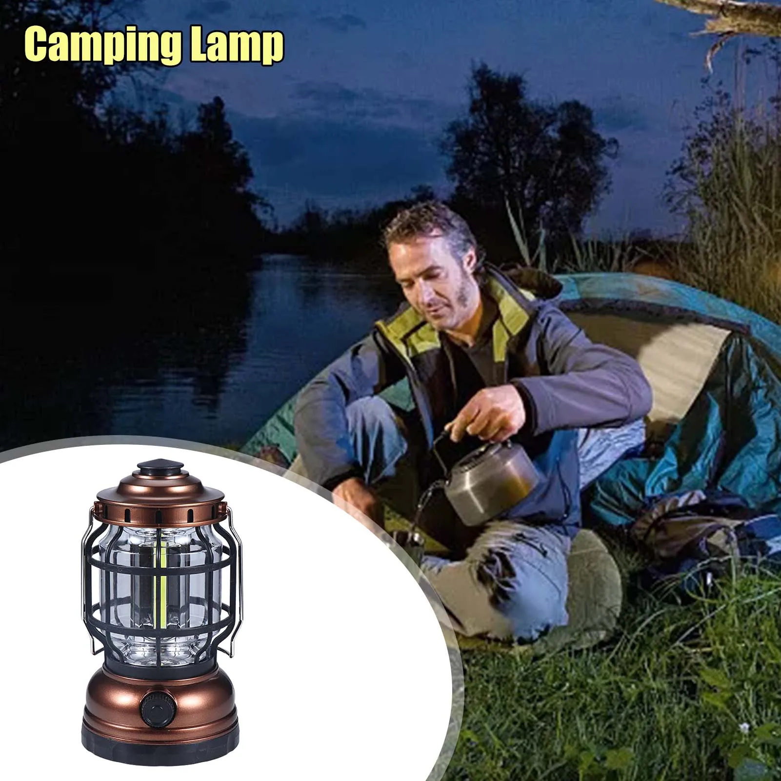 Camping Lantern Rechargeable - Led Camping Lanterns Lights for Home Power  Failure Portable LED Lamp with Adjustable