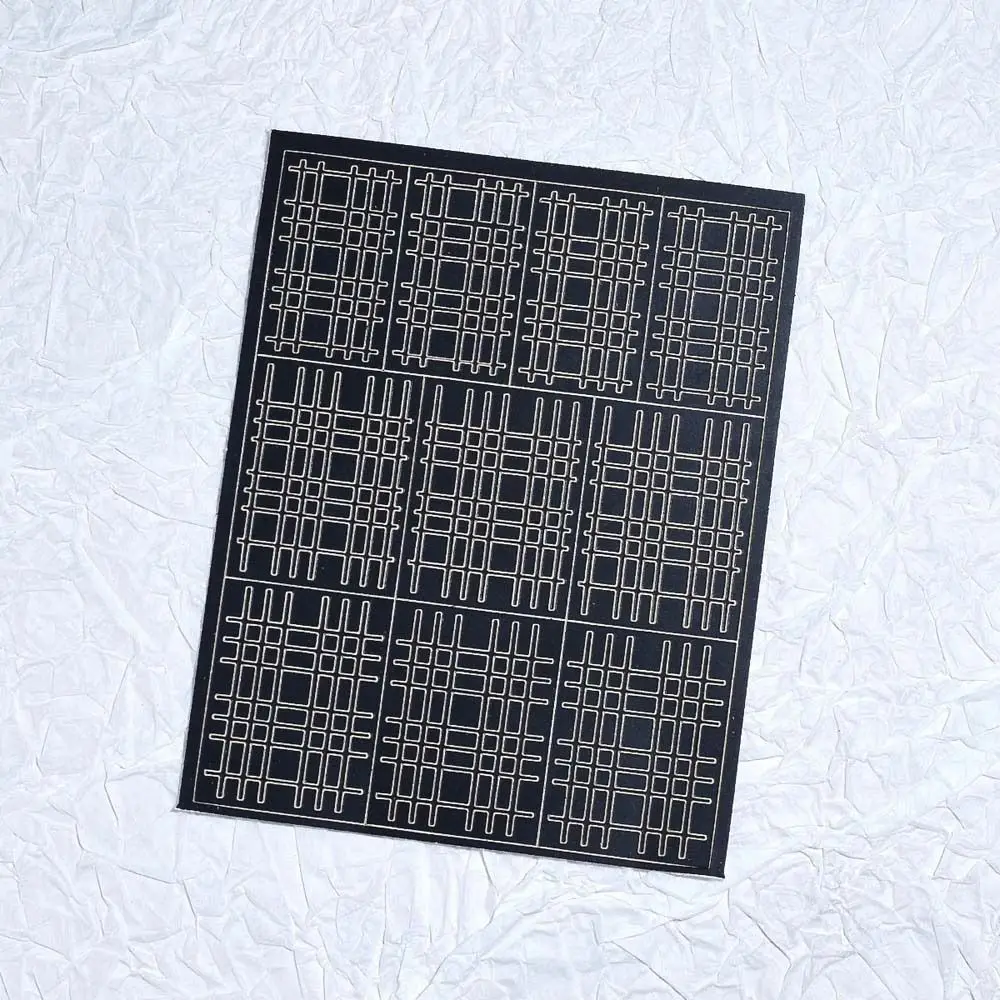 Nail Art Decorations Hollow Spray Nail Stickers Manicure Accessories Hollow Grid Pattern Template Nail Decals DIY Nail Art Tools