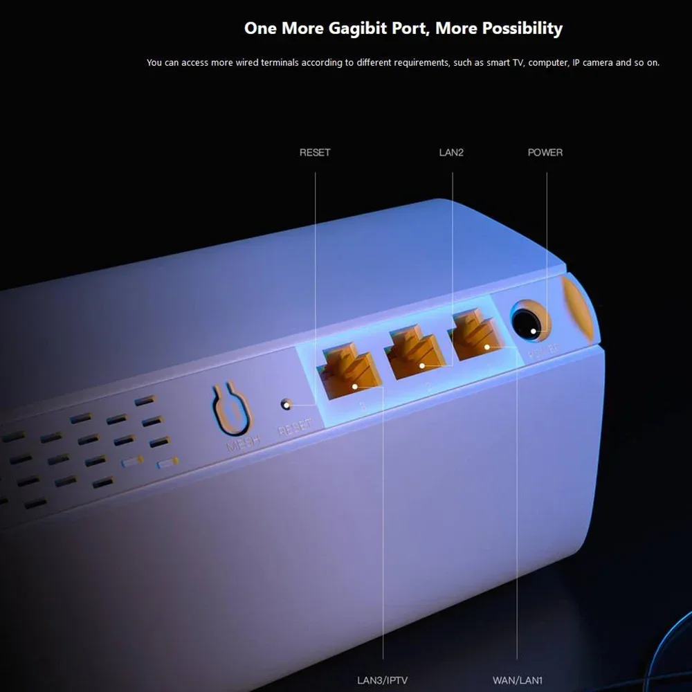Gigabit Heart Whole Home Mesh Router 5g Sistema 2402mbps Experiência de Alta Velocidade Cobertura de 5500 Pés Ex12 Em12 Tenda-ax3000 - Imagem 3