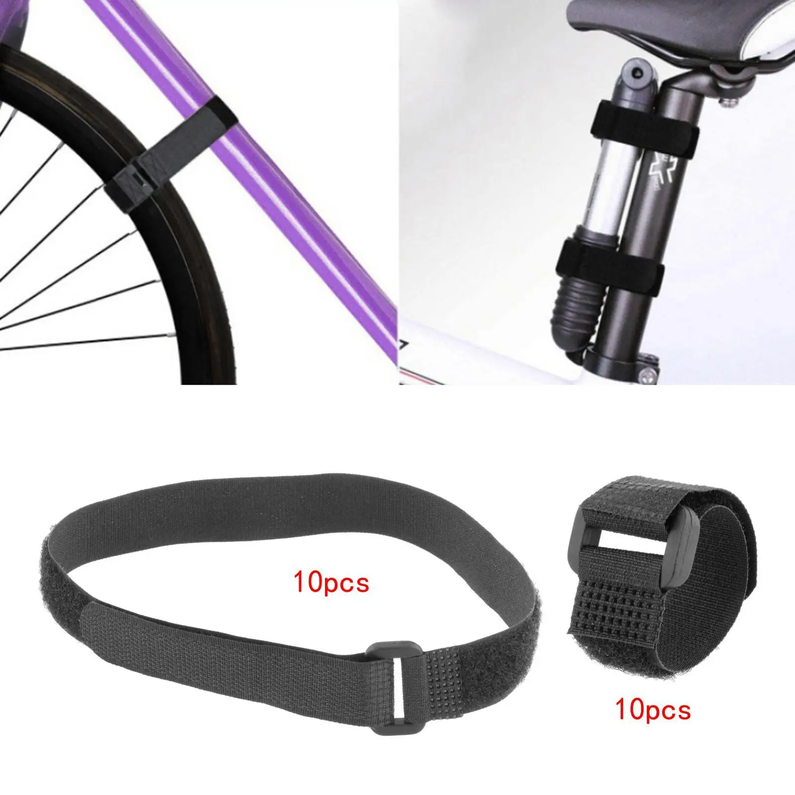 10 Pieces Adjustable Bike Rack Strap Bicycle Wheel Stabilizer Straps hooks and loops Cable Cord Tie Downs Yoga Mat Bundle Straps bicycle handlebar strap bike accessory bike silicone strap bicycle strap bicycle fixing strap bicycle carrying strap bicycle fixing band bicycle headlight strap