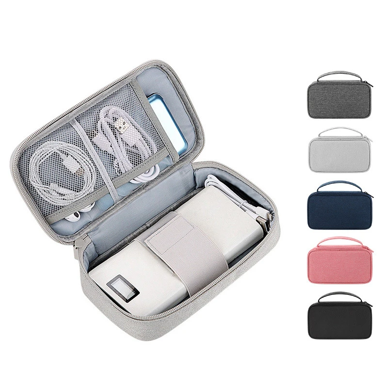 Portable Travel Cable Bag Organizer Universal Digital USB Cable SD Card