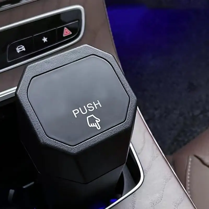 

Mini Car Trash Can Car Garbage Bin With Lid Leak Proof Portable Auto Dustbin Garbage Organizer for Offices Car Home Kitchen